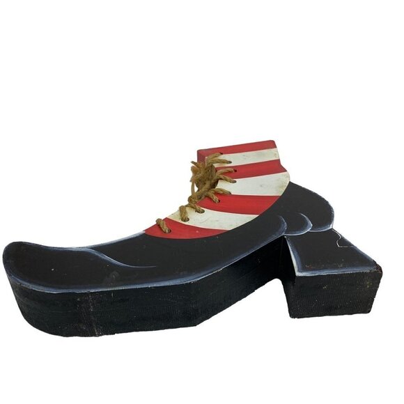 Halloween Witch's Shoe 7.5" High Wood Decor - Picture 9 of 10